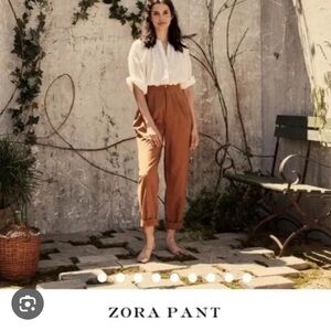 Doen Zora Pants in Clay — Cottagecore Classic French Vintage